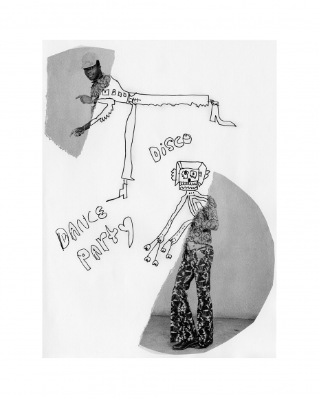 Michael Stiegler DISCO (unframed), 2019 art from the exhibition on Bowery at Lone Goat Gallery