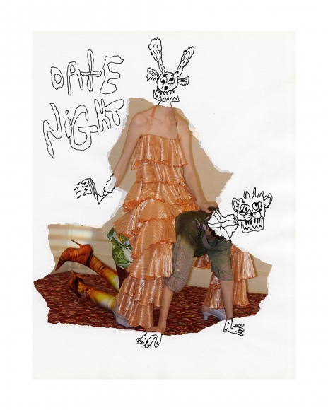 Michael Stiegler Date Night #2 (unframed), 2019 art from the exhibition on Bowery at Lone Goat Gallery
