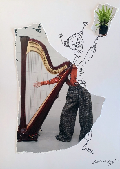 Michael Stiegler Plant Music, 2019 art from the exhibition on Bowery at Lone Goat Gallery