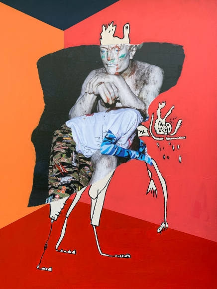 Michael Stiegler Roman, 2019 art from the exhibition on Bowery at Lone Goat Gallery
