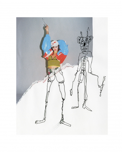 Michael Stiegler Fashion (unframed), 2019 art from the exhibition on Bowery at Lone Goat Gallery