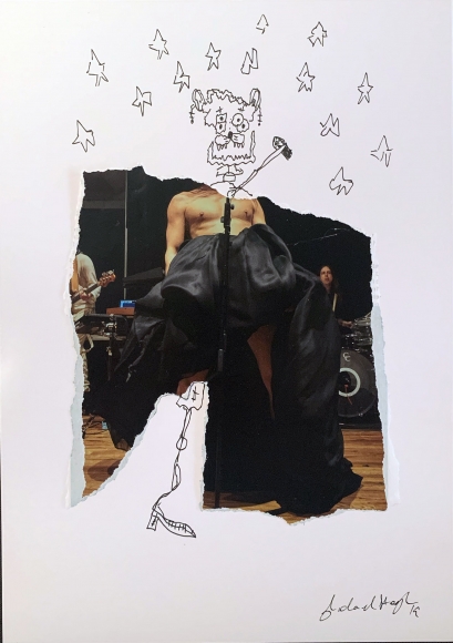 Michael Stiegler Rock Star, 2019 art from the exhibition on Bowery at Lone Goat Gallery