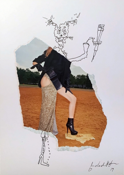 Michael Stiegler Home Base, 2019 art from the exhibition on Bowery at Lone Goat Gallery