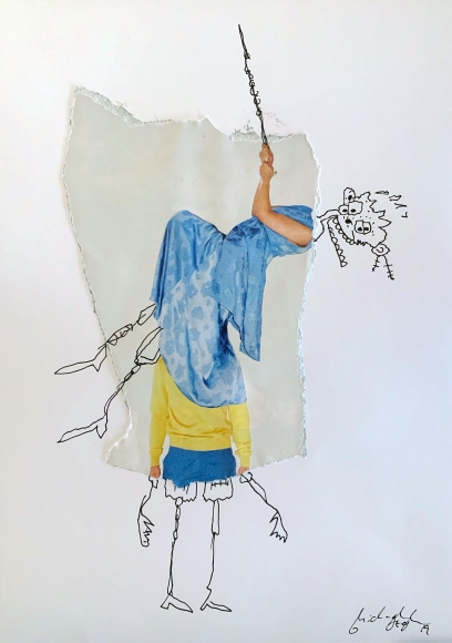 Michael Stiegler Swingers, 2019 art from the exhibition on Bowery at Lone Goat Gallery