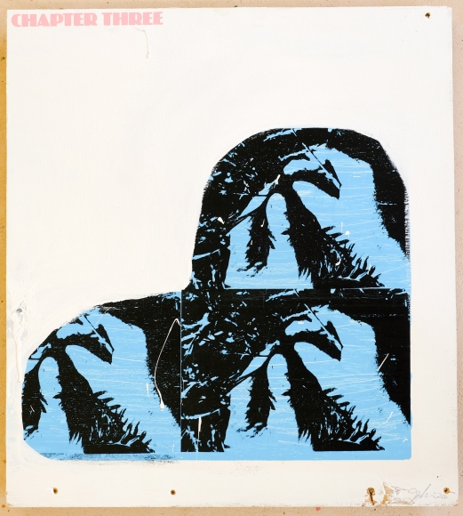 Jacob Boylan Chapter Three, 2020 Silk Screen on Ply Wood 61h x 54w cm