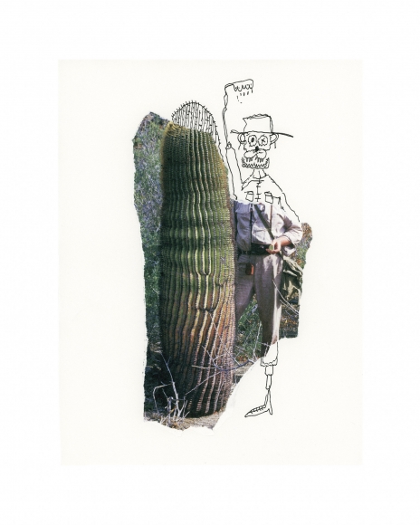 Michael Stiegler Cactus Dude (unframed), 2019 art from the exhibition on Bowery at Lone Goat Gallery