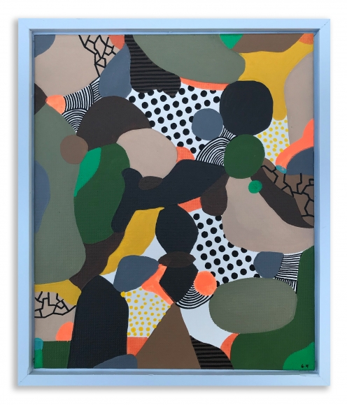 Greg Hodgson A girl who burns dots in your eyes, 2019 art