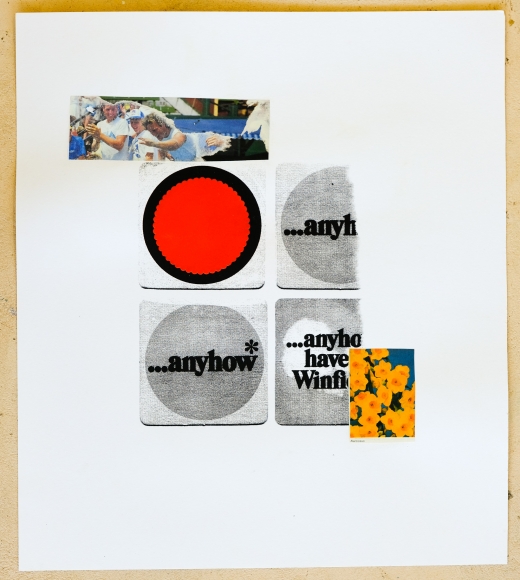 Jacob Boylan Anyhow, 2020 Collage, silkscreen on paper 50h x 44w cm
