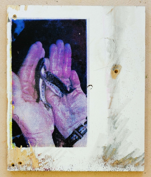 Jacob Boylan Future hands, 2020 Silkscreen on plywood 36h x 30w cm