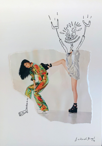 Michael Stiegler Got Your Back, 2019 art from the exhibition on Bowery at Lone Goat Gallery