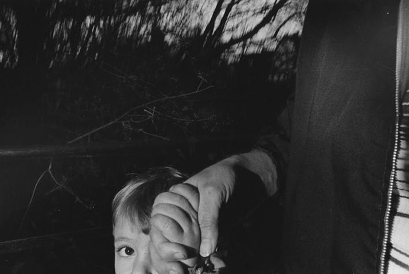  Boy's Eye and Man's Hand, 1974&nbsp;, 	16 x 20 inch gelatin silver print