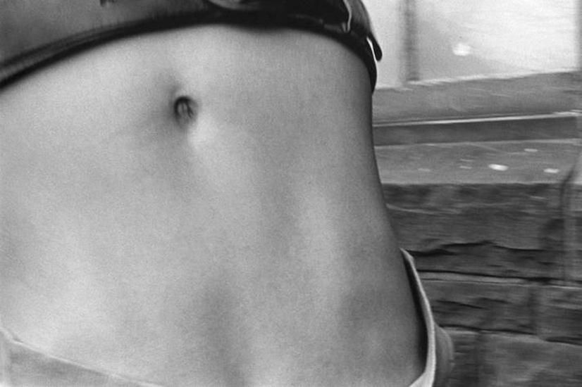  Belly Button Cartwheel, 1975, 	16 x 20 inch vintage gelatin silver print