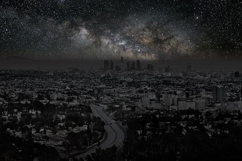  Los Angeles 34&deg; 06&rsquo; 58&rsquo;&rsquo; N 2012-06-15 lst 14:52, 	39 x 60 inch pigment print -&nbsp;Edition of 3