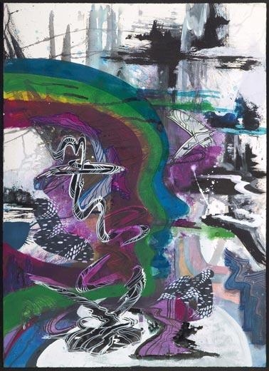 Untitled, 2005 acrylic and ink on paper