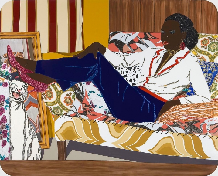 MICKALENE THOMAS, Portrait of Mnonja, 2010
