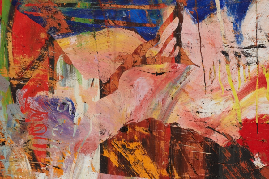 ANGEL OTERO, Mirrors and Ghosts Dancing on Yellow Floor (detail), 2018