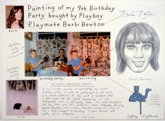 Painting of My 9th Birthday Bought by Playboy Playmate Barbi Benton, 1998