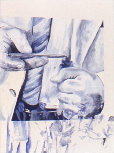(Sexual), 2001 acrylic on paper