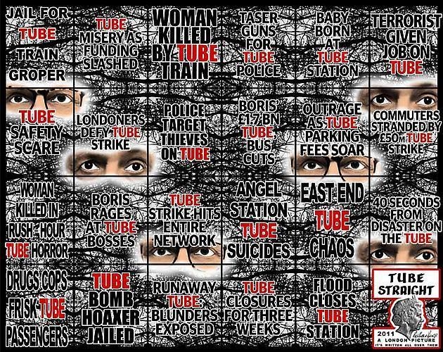 GILBERT & GEORGE, Tube Straight, 2011