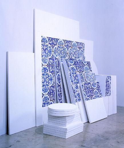 Azulejaria 'de Tapete' sobre Telas (Carpet-Style Tilework on Canvases), 1999