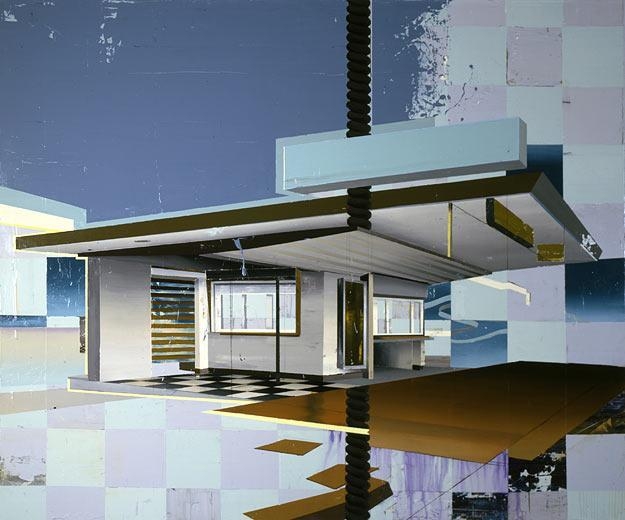 Trinkhalle, 2005 mixed media on canvas