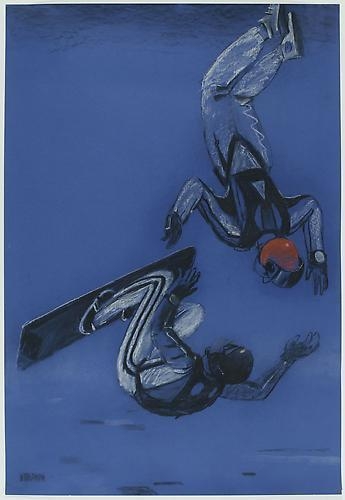 ALEXEY KALLIMA From the series "Chechen Women's Team of Parachute Jumping and Its Virtual Fans", 2008