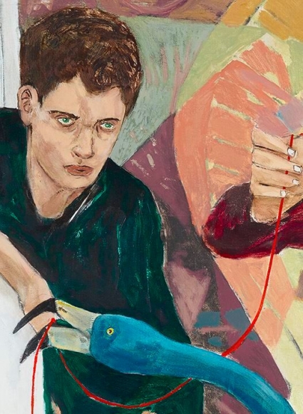 HERNAN BAS House Training (South American Blue Flamingo) (detai), 2016