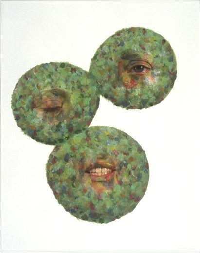 Bub, 2004 acrylic and collage on paper