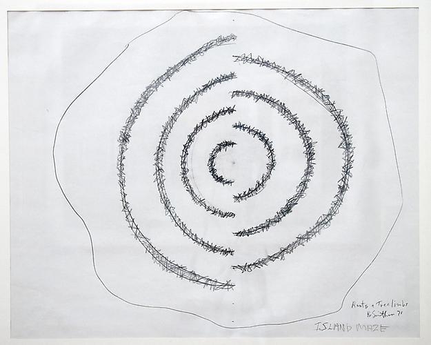 ROBERT SMITHSON Island Maze (Roots & Tree Limbs), 1971