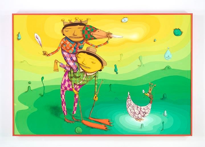 OSGEMEOS O Pato Rei (The King Duck), 2016