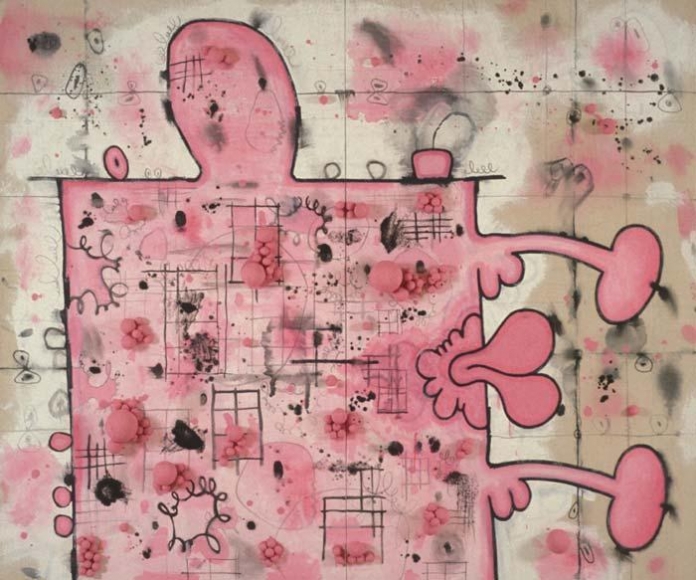 CARROLL DUNHAM Pink Box with Two Extensions, 1995-96