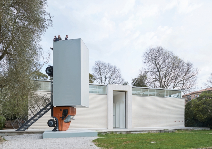 ERWIN WURM, Stand quiet and look out over the Mediterranean Sea, 2016 – 2017 