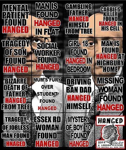 GILBERT & GEORGE, Hanged, 2011