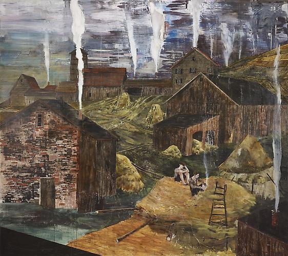 HERNAN BAS The impending flame (or, the great barn fire of '83), 2011