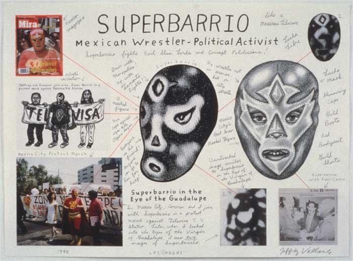 Superbarrio Mexican Wrestler Political Activist, 1998