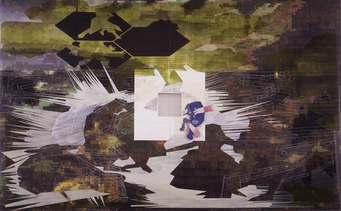 Wormhole 2002 acrylic on canvas