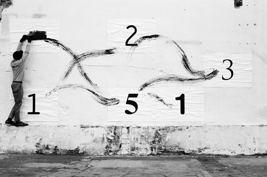 Typing Steps (detail), 2011