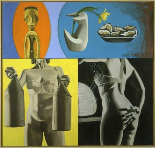 Lanterns 2002 oil on linen