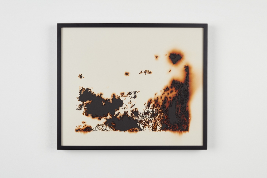 TERESITA FERNÁNDEZ Burned Landscape (America) 3 (detail), 2017