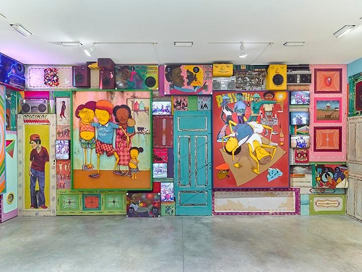 OSGEMEOS, Silence of the Music installation view 13