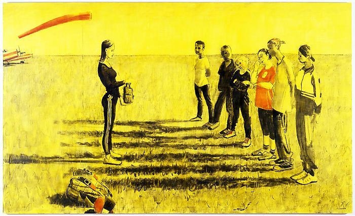ALEXEY KALLIMA From the series "Chechen Women's Team of Parachute Jumping and Its Virtual Fans", 2008