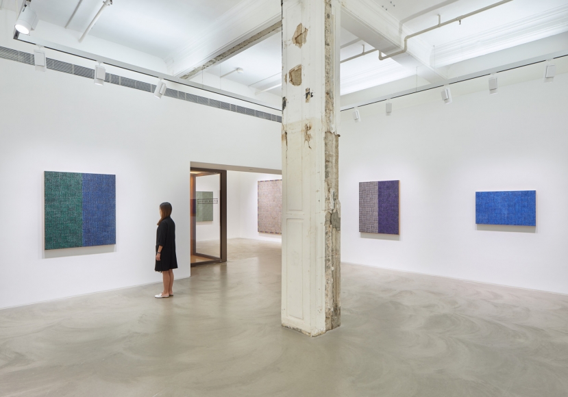 McArthur Binion, Hand:Work:II, Installation view at Lehmann Maupin, Hong Kong
