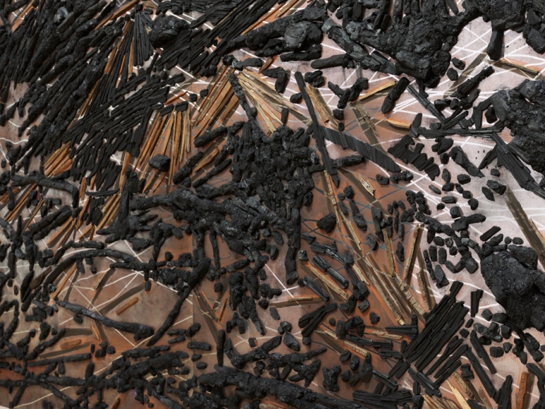 TERESITA FERNÁNDEZ , Black Beach(Unpolished Diamond) 3 (detail), 2020 
