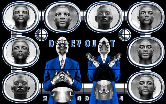Devout, 2004 mixed media