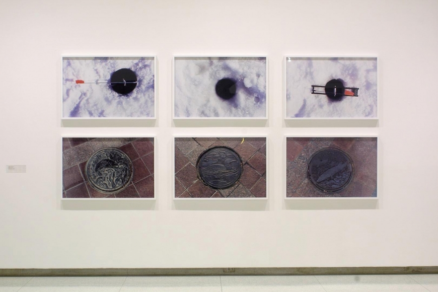 Installation view of Catherine Opie: Skyways & Icehouses at the Walker Art Center, Minneapolis