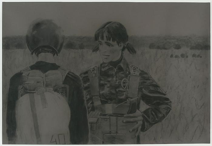 ALEXEY KALLIMA From the series "Chechen Women's Team of Parachute Jumping and Its Virtual Fans", 2008