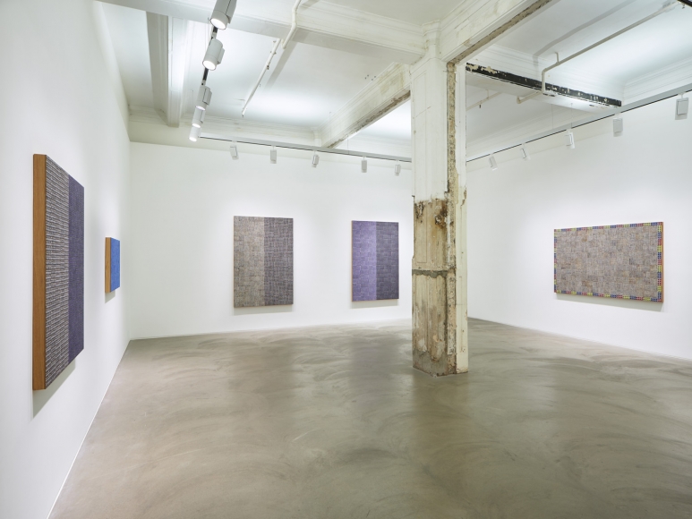 McArthur Binion, Hand:Work:II, Installation view at Lehmann Maupin, Hong Kong