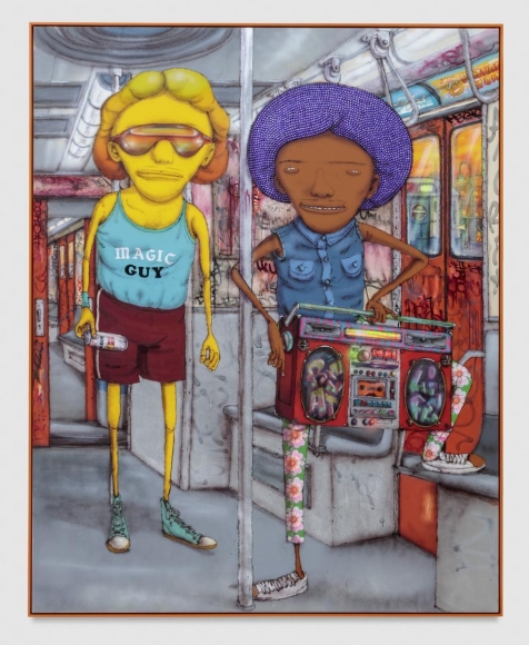 OSGEMEOS The layup afternoon train, 2017