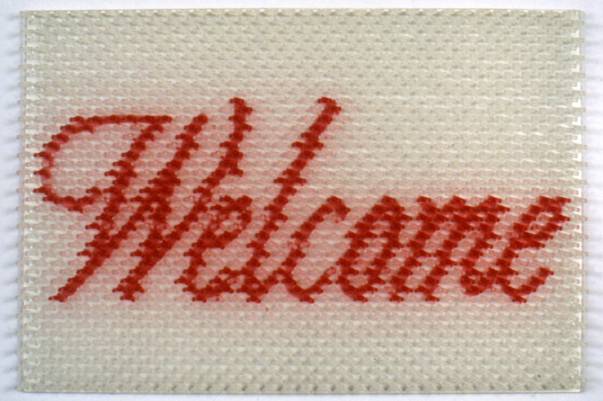 DO HO SUH, Doormat:Welcome (White), 2000