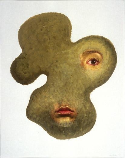 Rare, 2004 acrylic and collage on paper